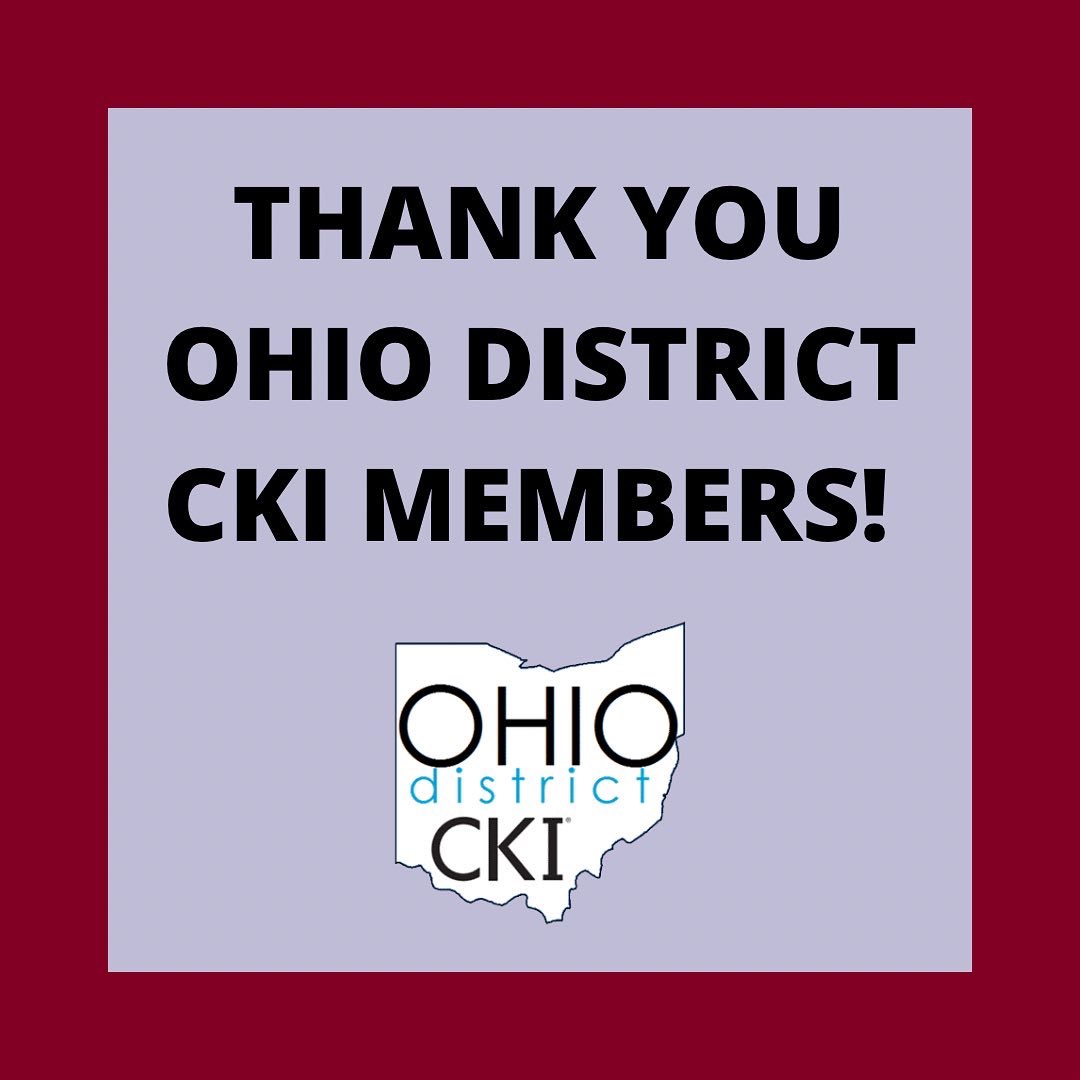 OhioDistrictCKI's tweet photo. Thank you to all of our Ohio District CKI members for being apart of this organization! The district has seen a 22.3% membership growth this year and we hope to continue the growth trend.
#odckiproud #odcki #membershipgrowth #weloveourmembers #choosecki https://t.co/avGx4IADJ4