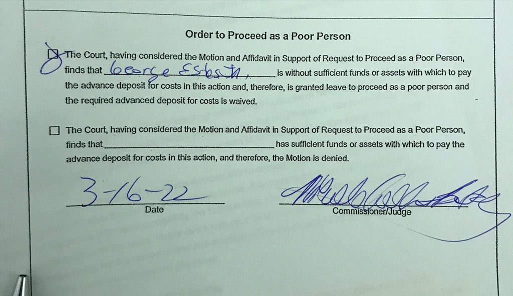 KingChecaugo's tweet photo. #March16th2022 #PetitionFiled #ChangeOfName to @ChecaugoX #ChecaugoX #GratitudeToGod & to #GoddessQueen ๐ #Judge #Honorable #NCB #22ndJudicialCircuitCourt #FormaPauperisApproved โ๏ธโ๏ธ #RequestToProceedAsAPoorPersonApproved ๐ฏ๐โ๐ฟ๐๐ฟ๐ช๐ฟโ๐ฟ๐คฒ๐ฟ๐๐ฟ https://t.co/J9SsKW1ZpK