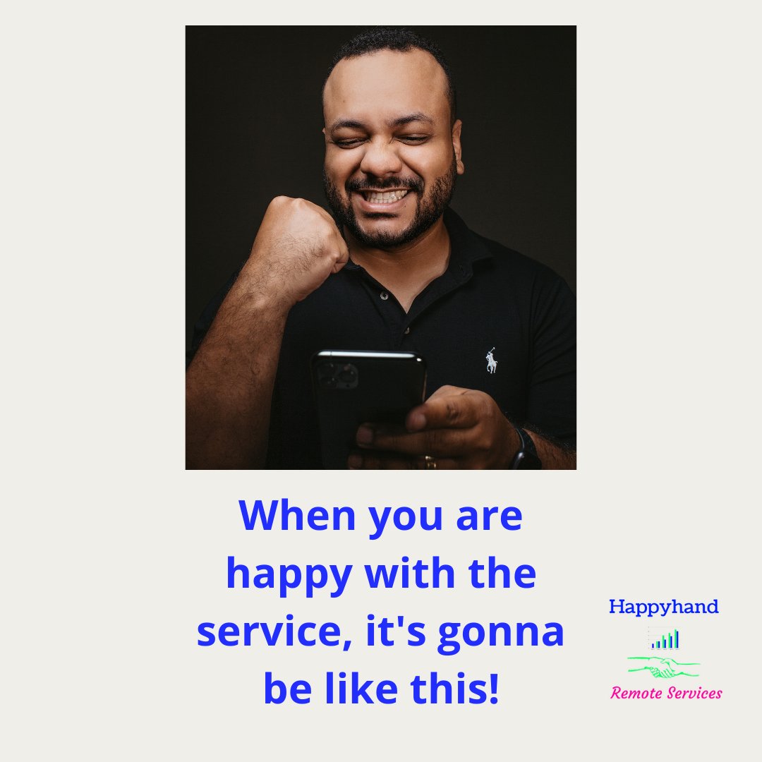 HappyhandRemote's tweet photo. 👉Good customer service isn’t just a nice thing to have, it’s actually essential to your business’s success.✅
There is an old saying that the first impression is the last impression
Follow me on:  https://t.co/RL6Psqs4RS   https://t.co/FIOyjURnnN
#happyhand #customerservice https://t.co/gZXPbc5exE