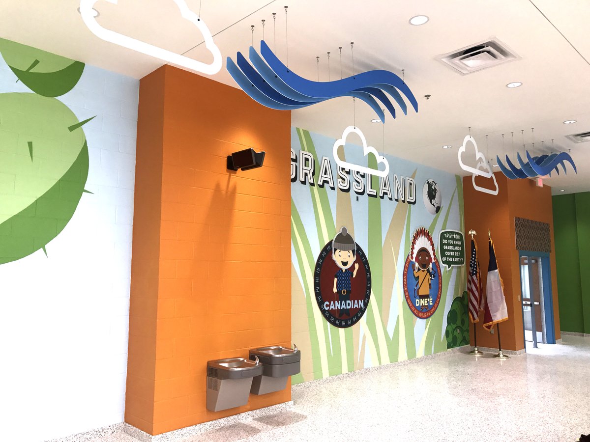 EduSourceCorp's tweet photo. More of our #favorite #greeninspiration installs! Check back for Middle School favorites @longviewisd @ssaisd  #stpatricksday #becolorful #inspire #seeingreen https://t.co/l8wiUPLPM2