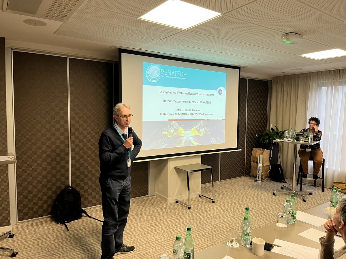 PROBE IR (@probe_inrae) on Twitter photo Jean-Claude Jeannot présente l’infrastructure <a href="/Renatech_CNRS/">Renatech CNRS</a> et son système organisationnel Jean-Claude Jeannot présente l’infrastructure <a href="/Renatech_CNRS/">Renatech CNRS</a> et son système organisationnel