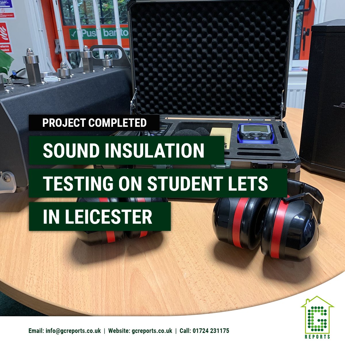 GCReports1's tweet image. Another project completed!

This time we were completing sound insulation testing on multiple student lets (classed as HMOs) in Leicester. This was to ensure that the properties were up to standard and met building regulations.

#SoundInsulationTesting #StudentLets #HMO