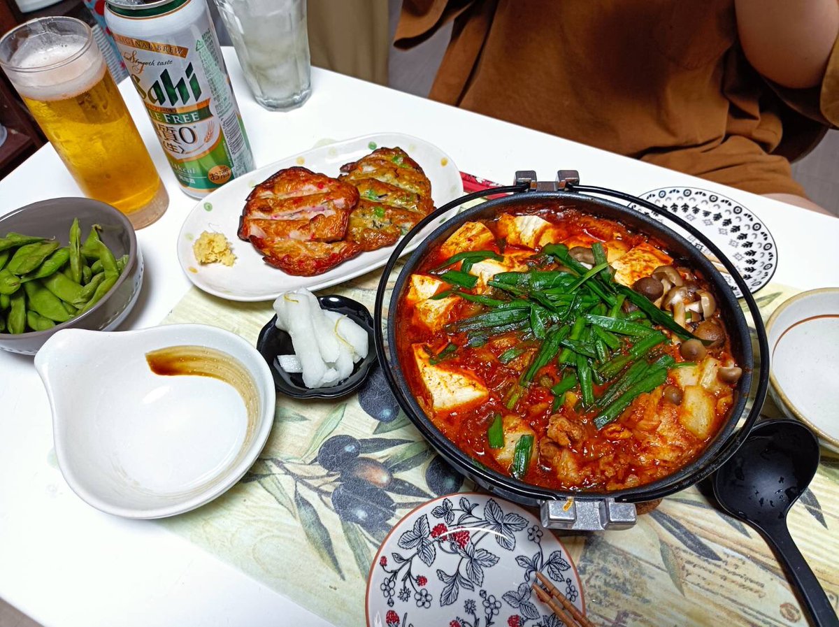 #飲みお供達
#糖質オフバージョン
#海鮮チゲ鍋
#炙りはんぺん