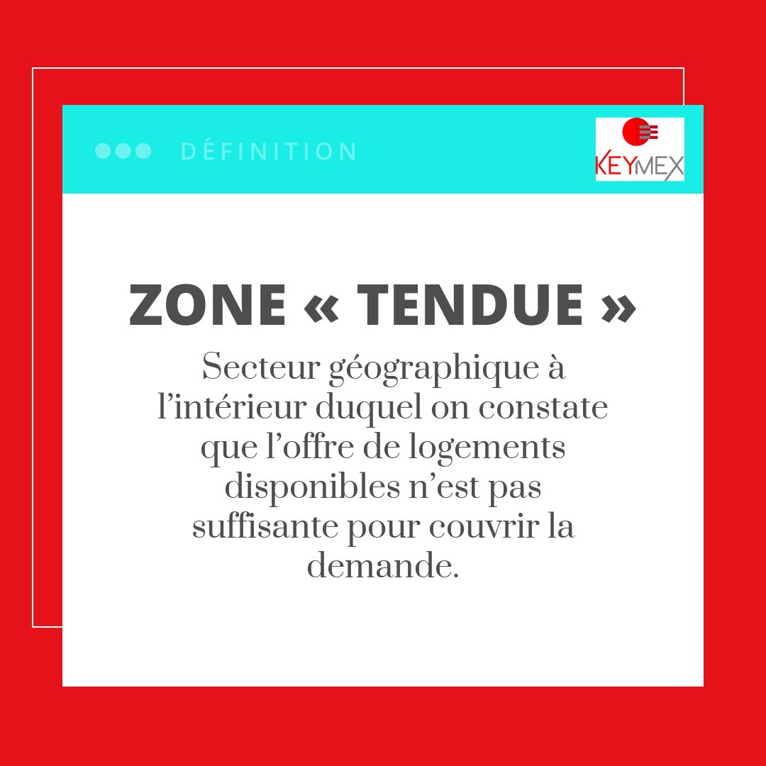 ReseauKeymex's tweet photo. Dans une zone tendue, la fixation du loyer est encadrée et le préavis du locataire réduit à 1 mois. 📈 🏠

 #MarchéImmobilier https://t.co/aWq6ZOFn4N