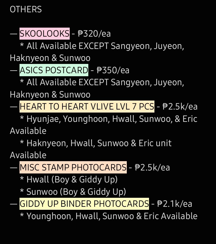 MFTBZsells's tweet photo. wts lfb • ph only

various the boyz/tbz photocards

— "all available" = hyunjun included
— isf is NOT included on the prices
— PAYO
— Normal ETA

reply/dm to claim

🏷 sangyeon jacob younghoon hyunjae juyeon kevin chanhee new changmin q haknyeon hwall sunwoo eric https://t.co/E5CJ5kU6xJ