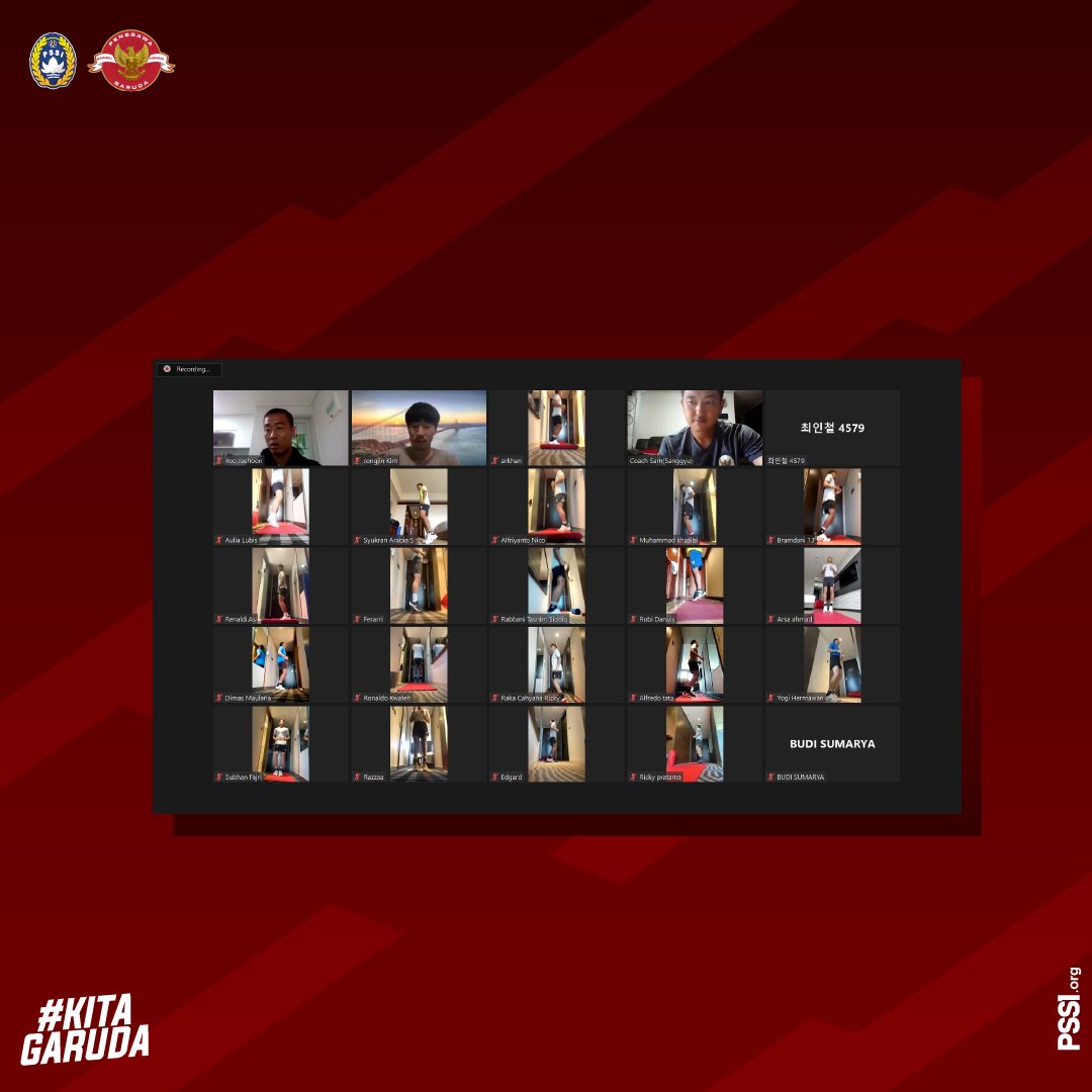 Garuda Nusantara jalani latihan secara virtual pada hari keenam di Seoul, Korea Selatan (17/3). Materi latihan tetap sama dan Tim U-19 Indonesia terus mendapatkan perbaikan dalam setiap gerakannya. 

#KitaGaruda #MeraihImpian