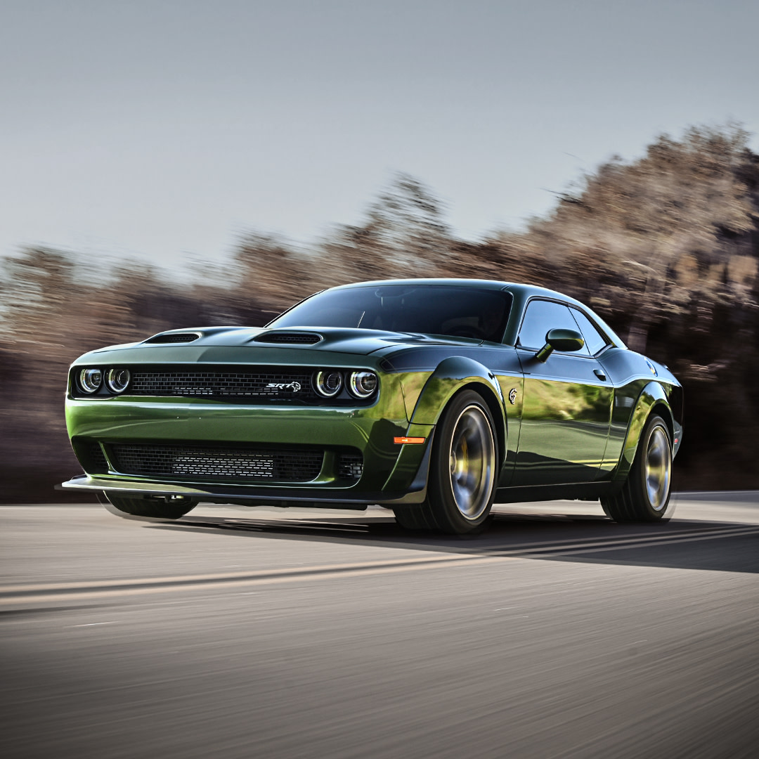 Dodge's tweet photo. It’s not luck, it’s horsepower. 🍀 #HappyStPatricksDay https://t.co/izm3Qzv7FT
