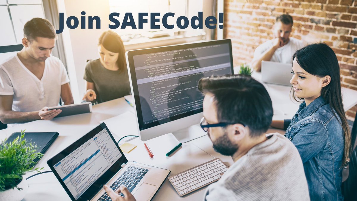 SAFECode's tweet image. One of the benefits of SAFECode membership is teaming with other #softwaresecurity professionals on critical issues. Our working groups focus on topics such as #post-quantumcryptography, #codeintegrity, #threatmodeling, and more. Learn more: bit.ly/3Bm5g7W.