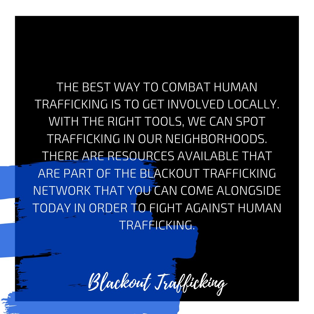 On week 3 of Blackout Trafficking, we challenge you to choose an area where you can practice minimizing the demand that fuels human trafficking. You can go to blackouttrafficking.org/your-part-in-d… to find ways that YOU can stand up for justice.