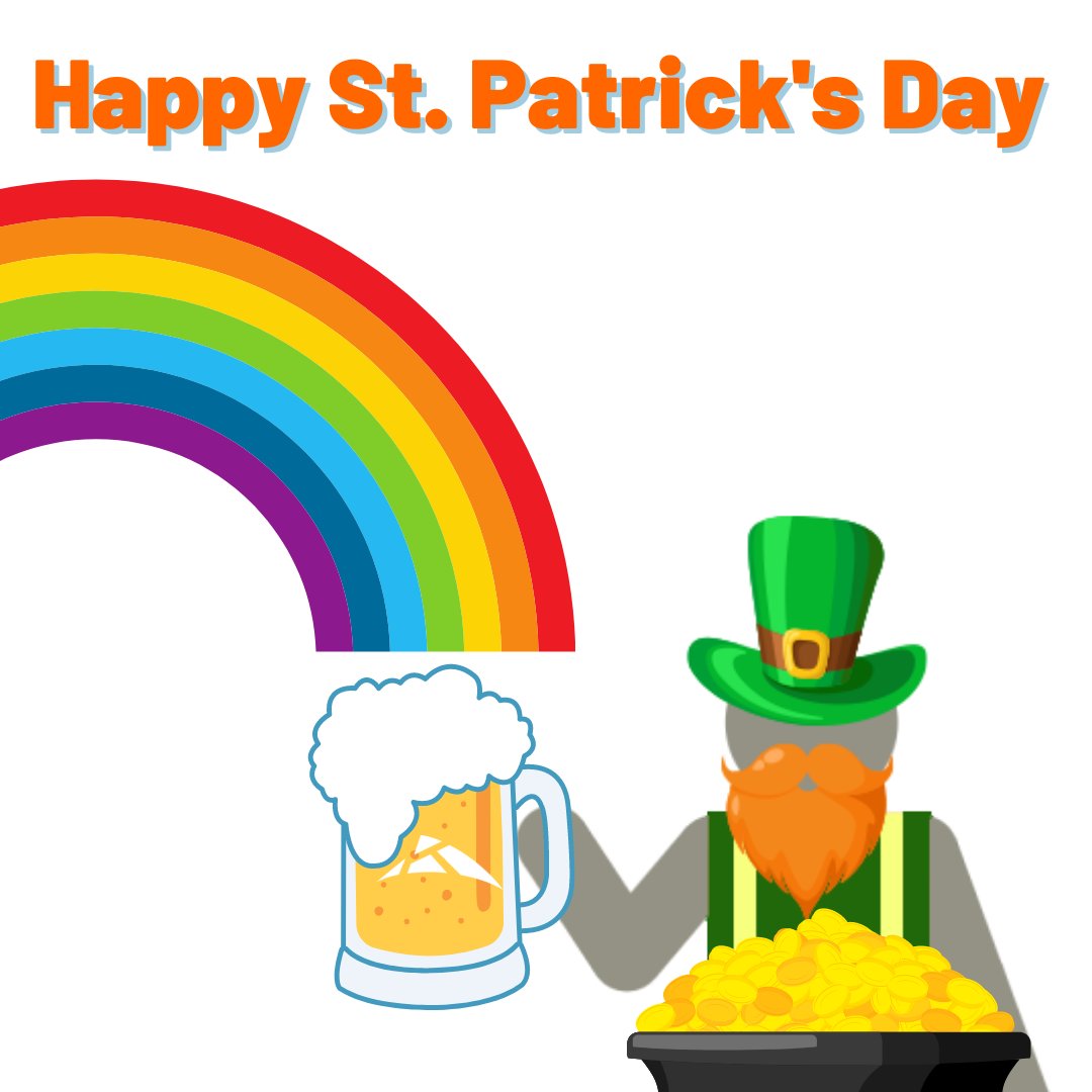 kleingers's tweet photo. We hope you find the gold (or at least a cold brew) at the end of the rainbow. Happy #StPatricksDay! #Kleingers https://t.co/IiEaj4i5ji