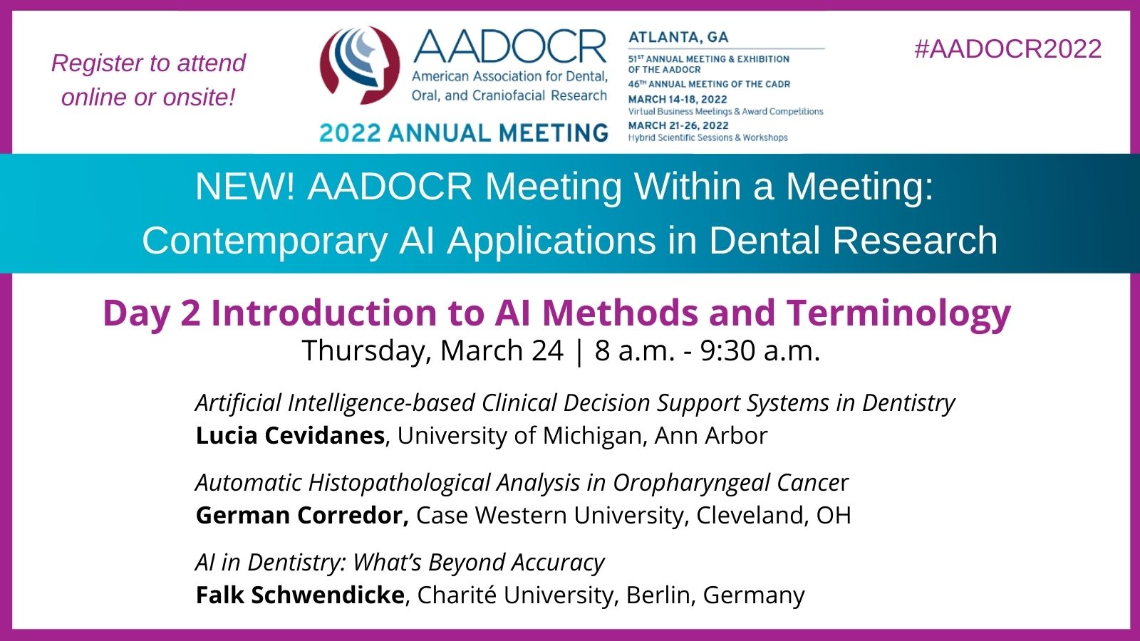 CCIPD at CWRU on Twitter "RT AADOCR Don't miss day 2 of the first 