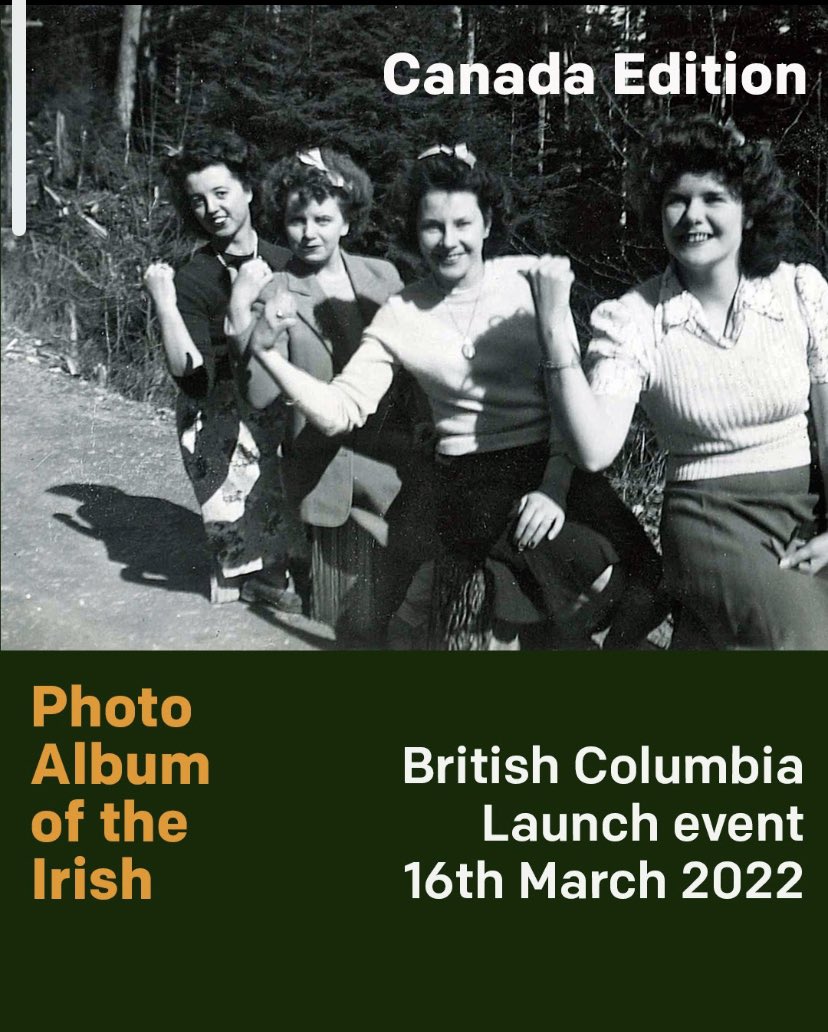 Happy St Patrick’s Day ☘️& congrats @IrlinVancouver @IrishWomenNetBC on StoryoftheIrishinBC &  @PhotoAlbumIrish BC launch🙏generous families across Canada who shared their diverse histories - wider launch April 2022 photoalbum.galleryofphotography.ie @dfatirl #globalirish #artscouncilat70