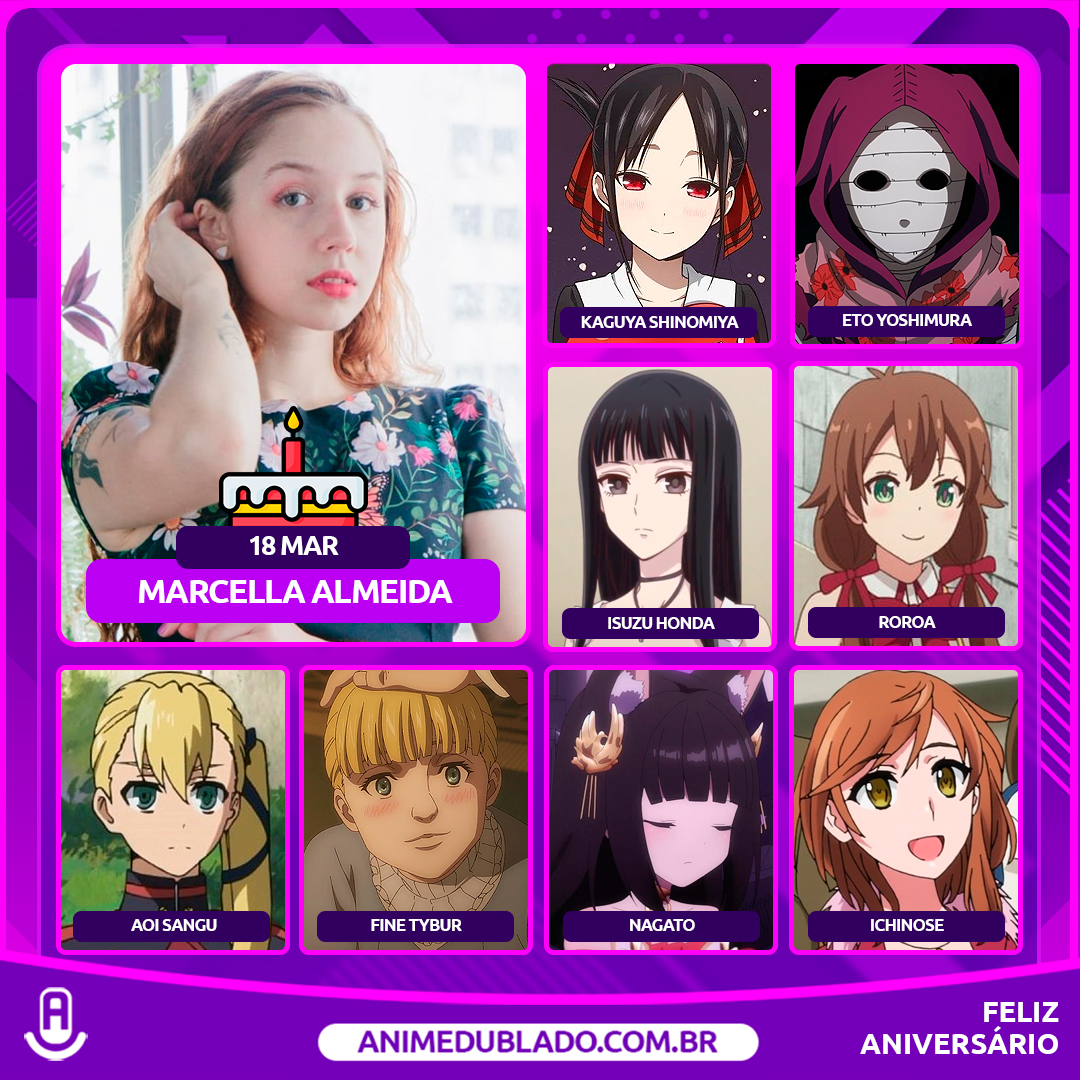 Dubrasil - Central de Dublagem - A dubladora responsável pela voz da  personagem Isuzu Honda é a fantástica Marcella Almeida Assista Fruits Basket  dublado e confira o trabalho da Marcela na plataforma