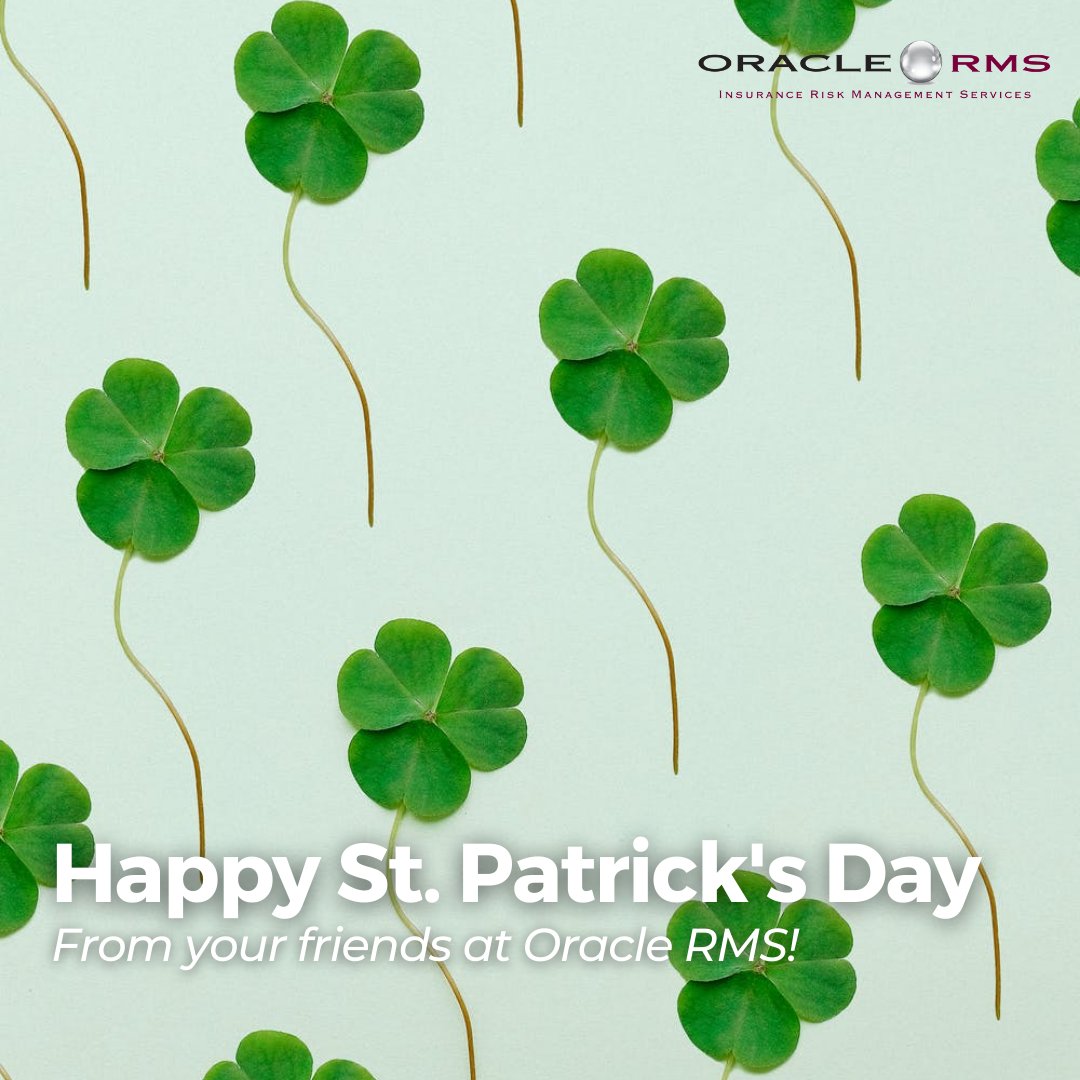 OracleRMS's tweet image. Happy St. Patrick&apos;s Day! Be responsible, stay safe and have fun. #OracleRMS