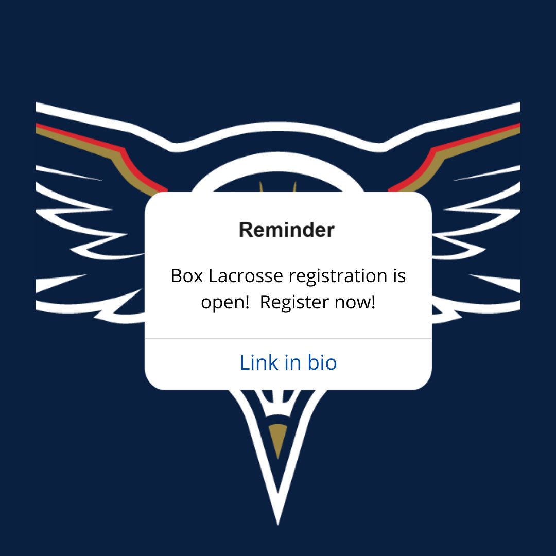 🥍 Get ready!  House League?  Rep?  Doesn’t matter - registration is open! 🥍