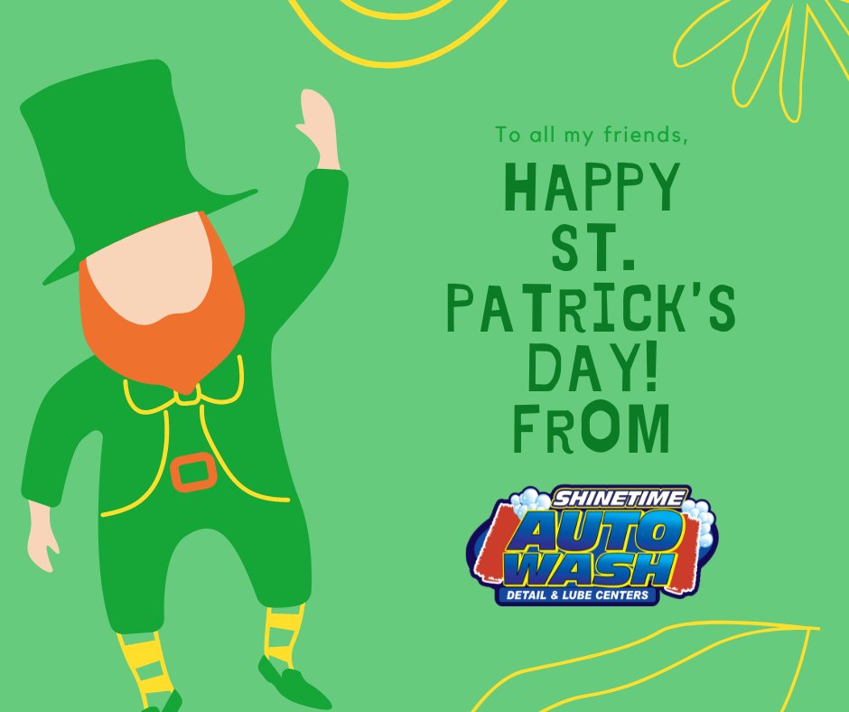 shinetimewash's tweet photo. Happy St. Patricks Day from our family to yours!🍀 

#eaststroudsburg #tannersville #mtbethel #monroecounty #northamptoncounty #PA #carwash #cleancarisahappycar #stpatricksday https://t.co/1LDInNrnH9