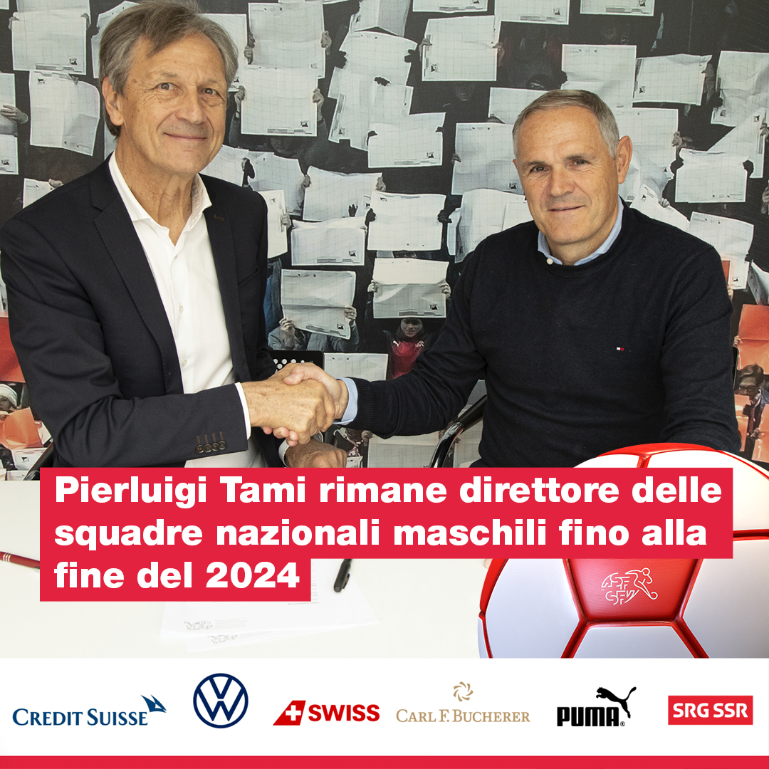 🇨🇭 Nati (@nati_sfv_asf) on Twitter photo ℹ️Der SFV und Pierluigi Tami führen ihre erfolgreiche Zusammenarbeit fort
L'ASF et Pierluigi Tami poursuivent leur collaboration fructueuse
L'ASF e Pierluigi Tami continuano la loro collaborazione di successo
<a href="/sfv_asf/">Swiss Football Association</a> <a href="/PierluigiTami/">Pierluigi Tami</a> #natimiteuch #lanatiavecvous #lanaticonvoi ℹ️Der SFV und Pierluigi Tami führen ihre erfolgreiche Zusammenarbeit fort
L'ASF et Pierluigi Tami poursuivent leur collaboration fructueuse
L'ASF e Pierluigi Tami continuano la loro collaborazione di successo
<a href="/sfv_asf/">Swiss Football Association</a> <a href="/PierluigiTami/">Pierluigi Tami</a> #natimiteuch #lanatiavecvous #lanaticonvoi