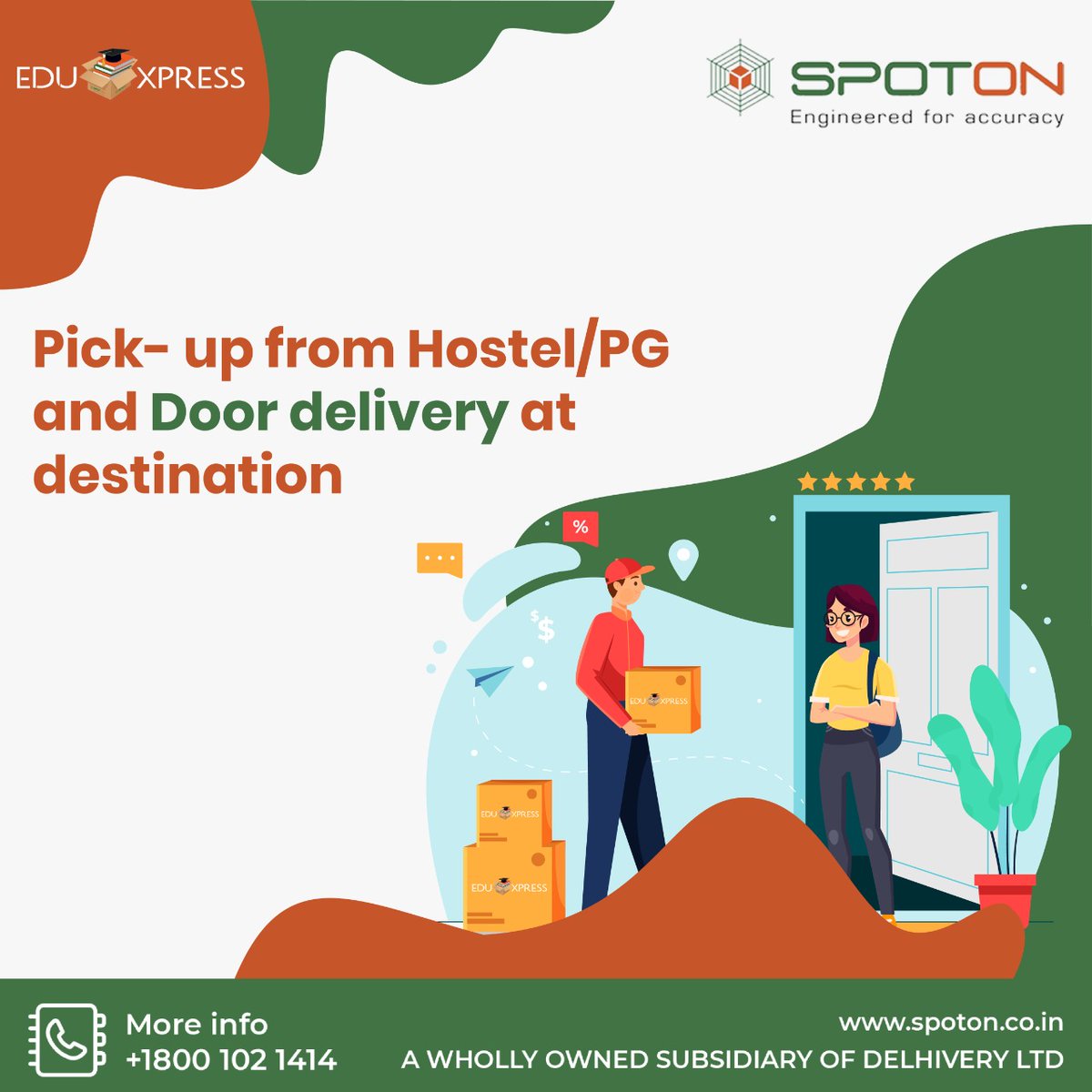 spoton_India's tweet photo. #Eduxpress is specially designed to serve the student community when they relocate or move to or from their homes / hostels/ universities during semester breaks. 

Any student looking to move their material or personal belongings back to his home or hostel can avail the services. https://t.co/QKpj7gCFnL