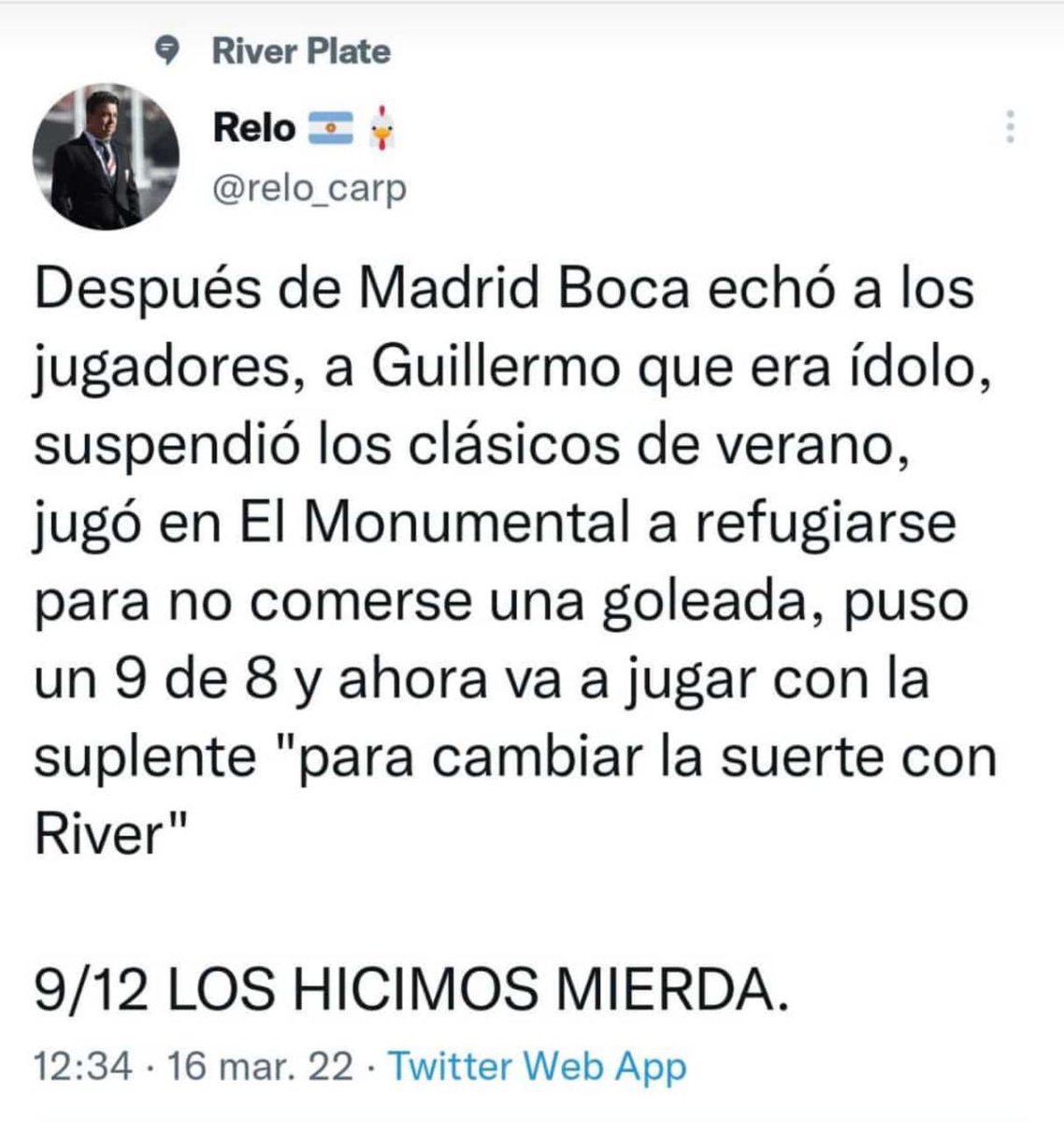 Totalmente de acuerdo con <a href="/relo_carp/">ℜ𝔢𝔩𝔬 🇦🇷🚂🐔</a> 

Fue solo una final más dicen…… 🤦‍♂️