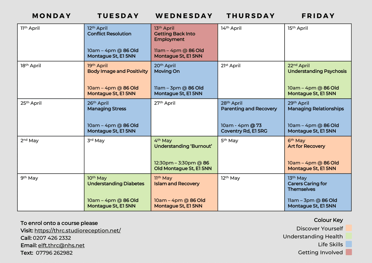 Tower Hamlets Recovery College tweet media