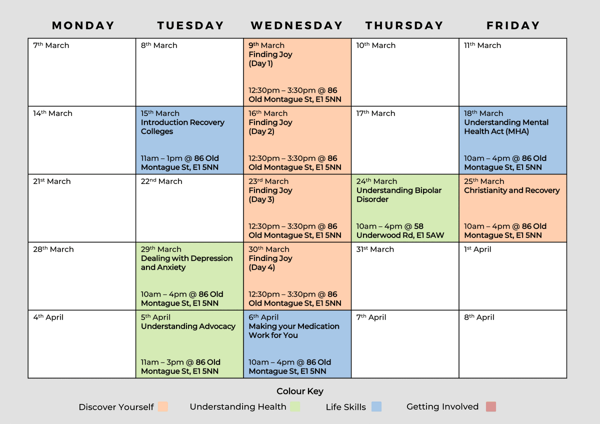Tower Hamlets Recovery College tweet media