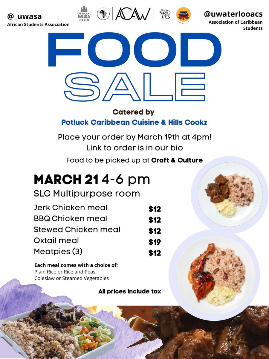 🔴Orders &amp; payment must be placed via the order forms by Saturday 19th March at 4pm.
🔴No payment = no order
🔴For meals make payment via e-transfer to Shiyan Cato at shiyanhcato@hotmail.com.
🔴For meat pies make payment via e-transfer to Joy Adeyemi at joyadeyemi00@gmail.com