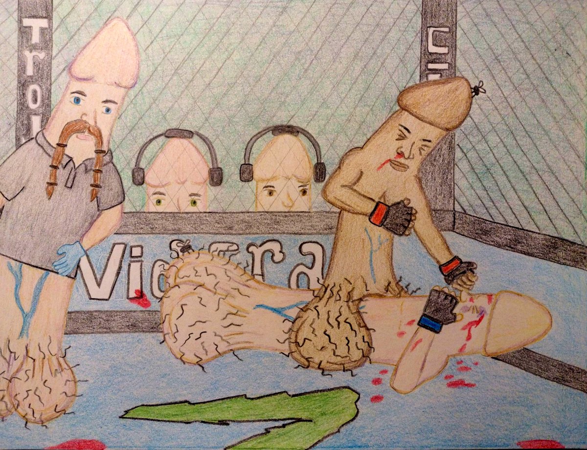 NormanCockwell1's tweet photo. Hot of the press, the latest offering from Norman Cockwell: Full Mount, a continuation of the Cock Fighting Championship series #COCKFOLLOWCOCK https://t.co/nweN110ahW
