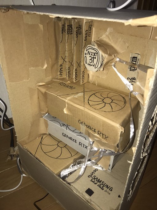 Pcが欲しくてダンボールで作ってた オールダンボール製の 自作pc が作られ ロマン溢れるスペック 何かの奇跡で作動しそう と話題に 1 2 ページ ねとらぼ