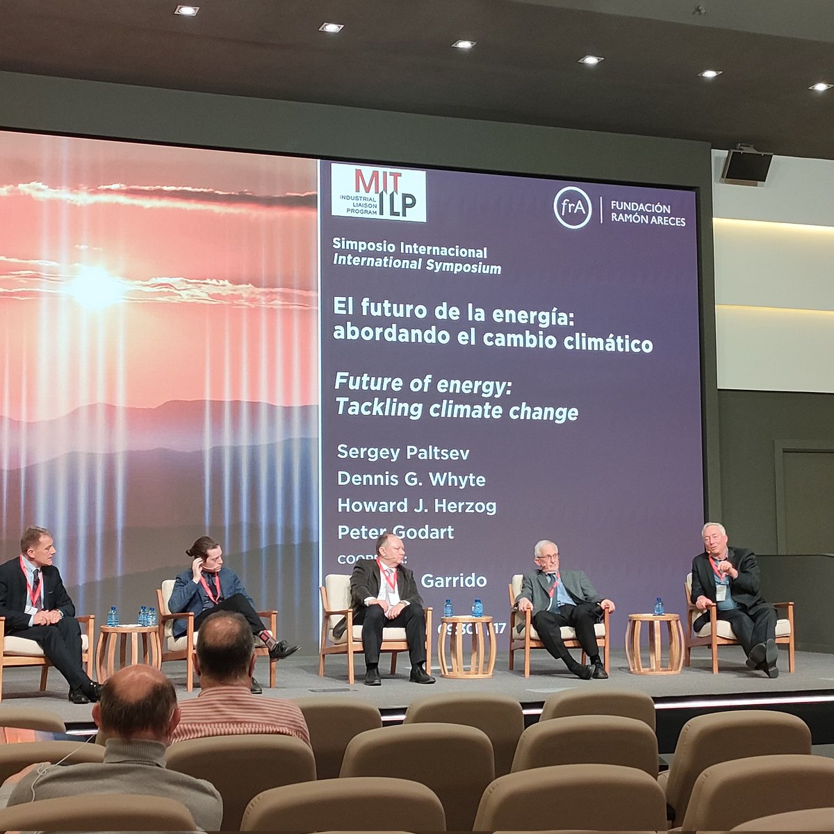 jalatasa's tweet photo. At the @MIT forum in Madrid hosted by the @FundacionAreces on a fundamental topic as the future of Energy and how to tackle Climate Change: Amazing speakers!! https://t.co/ZUceFgk8Af