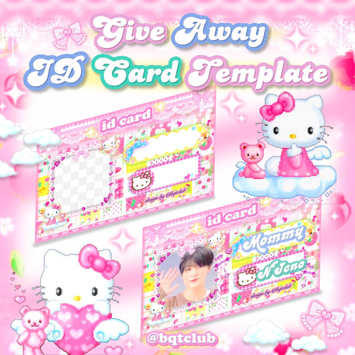 bqtclub's tweet photo. 𝓖ive 𝓐w𝖆y ID card ♱emplate files! 
ꕤ ⋆۫𓈒 카드 ྐ❤︎⋆۫𓈒💕⚰️
- Big thanks to sanrio and others cute artworks !  ི❦ᚐ
… links @ mt ★ ★ ☆ ☆ ★
⟡✞.🛐☘️ꪶ #แจกไฟล์png #แจกpng ꫂ https://t.co/pyHkD3BEPO