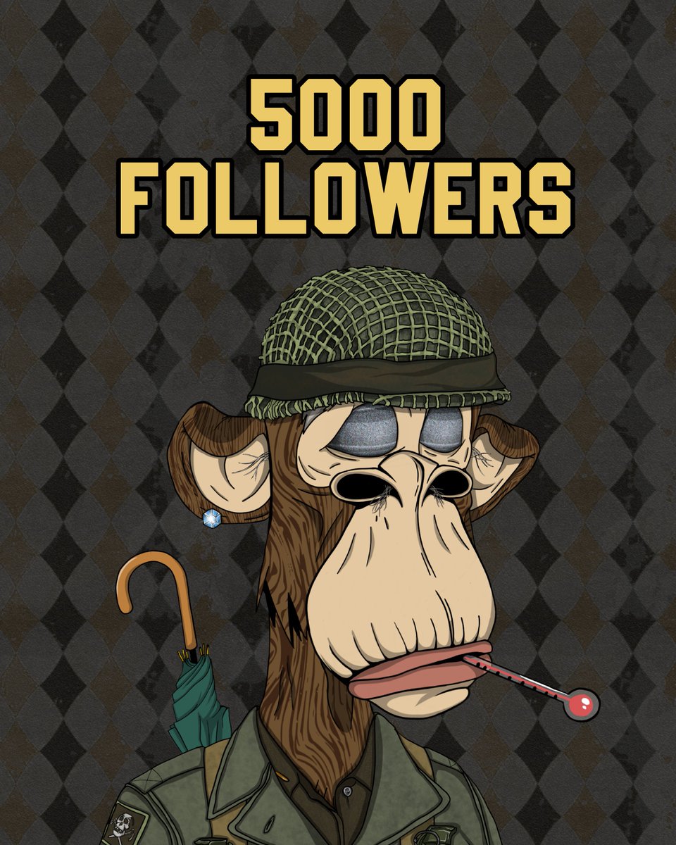 Gm OGs! We reached 5K+ followers. 
The fam is growing fast ♥️ You are still very early 👀
Give us a Like, RT &amp; Follow. Turn 🛎️ ON
.
.
.
.
.
.
 OG Snapback is coming soon🔥