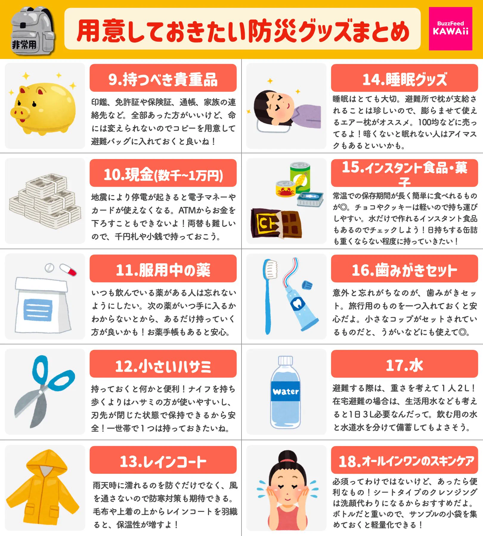 いざという時のために備えておきたい･･･！防災グッズのまとめ！