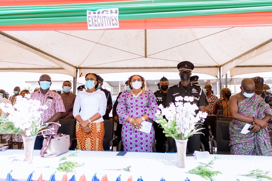koomson_hon's tweet photo. Yesterday, 8 March 2022. I cut the sod for the commencement of the construction of an Ultra-Modern edifice for the Central East Regional Police Headquarters at Kasoa in the Awutu Senya East Municipality in the Central Region. https://t.co/ljPq3srzqH https://t.co/JTmuZo5QEA