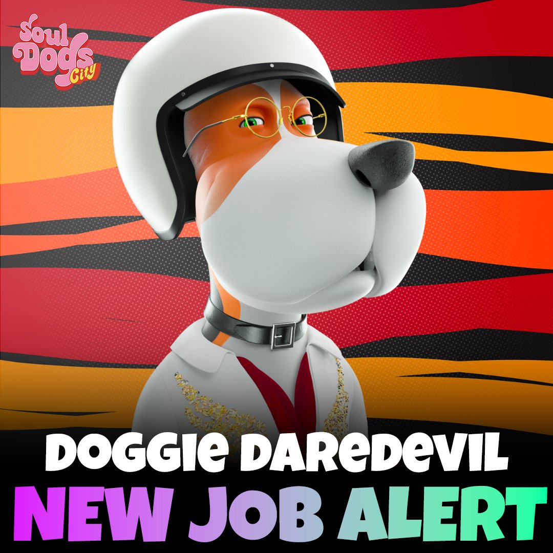 New job opening in Soul Dogs City 🚀

👉 Title: Doggie Daredevil
👉 Daily Salary: 18.75 $BONES (1.25x Bonus)
👉 Applications Open: 3 PM UTC, March 17th (Today)

More info ➡️ Discord.gg/SoulDogs

RUFF RUFF 🦴 WAGMI
#solananfts #nfts #dogsfollowdogs
