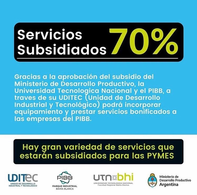 ComunicacioPIBB's tweet photo. Quedó aprobado el subsidio del Ministerio de Desarrollo Productivo, por el cual, la Universidad Tecnológica Nacional y el PIBB, a través de su Unidad de Desarrollo Industrial y Tecnológico podrá incorporar equipamiento y prestar servicios bonificados a las empresas del PIBB. https://t.co/MC1Hx0Q9ln