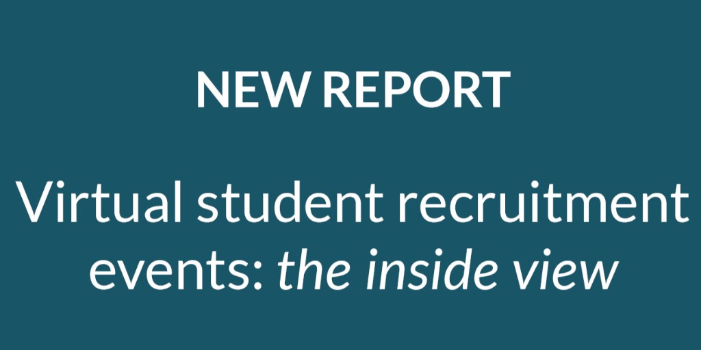 UnionSpaces's tweet image. 📣📣 NEW REPORT RELEASE📣📣
Virtual student recruitment events: the inside view

We've been asking your views on the current role and future of virtual and hybrid events in the #HigherEducation sector. 

Download your copy here to find out more - ow.ly/XQfw50IlGrB
