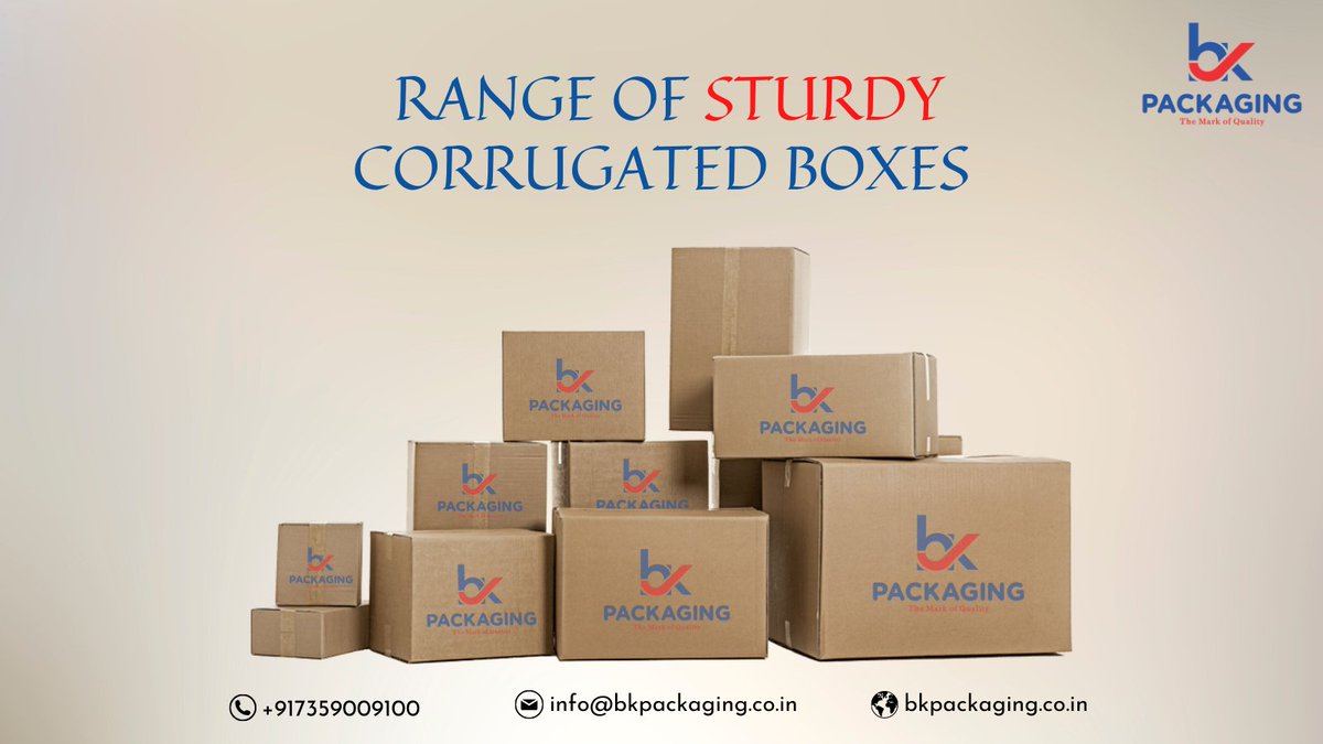 packaging_b's tweet photo. Our Wide range of Strong and Sturdy boxes to make your packaging more safer.
Give us Call on +91-7359009100.
Visit https://t.co/Az9Fq076LZ for more Details.
Mail us on: info@bkpackaging.co.in
.
.
.
#CorrugatedBox #PrintedCorrugatedBoxes #PackingBox #ProductPackaging https://t.co/DoGbmlyyjn