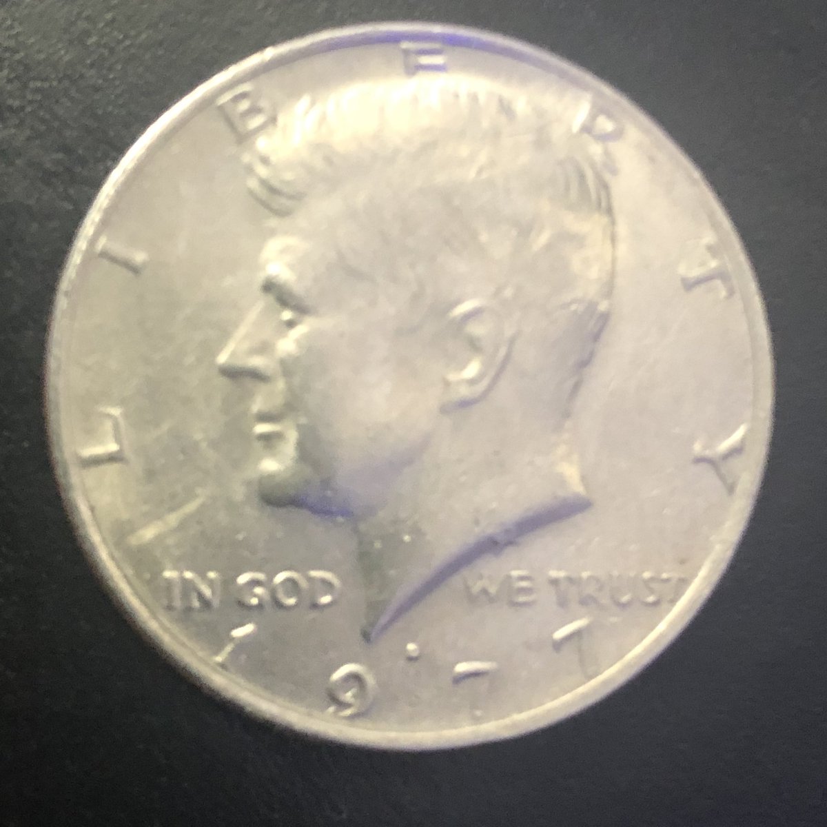 EgbertoNeto's tweet photo. Half Dollar 1977 John F. Kennedy https://t.co/ZVZDVIRizO