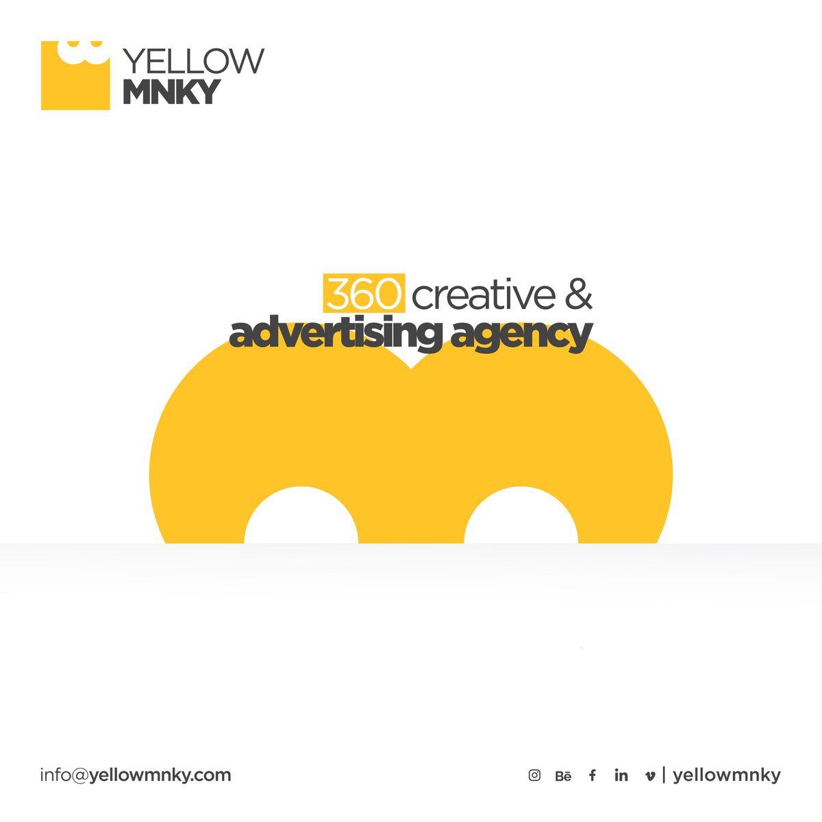 yellowmnkyad's tweet photo. Yellow Mnky | 360 Creative &amp; Advertising Agency

Jump on Board with MNKY is fun when you have to hop around on the digital tree branches that are Strategy, Design, Digital and Production.
#yellowmnky #mnky #teammnky #creativeagency #advertisingagency #Digital #AgencyLife https://t.co/vgx3ILQ9Yv