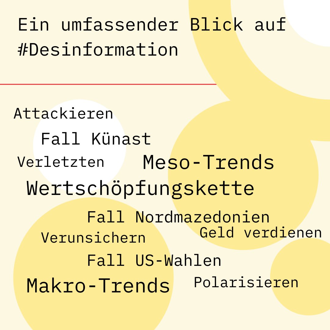🚨LAUNCH🚨 #Desinformation ist ein weit verbreitetes, komplexes und gefährliches Phänomen unserer Zeit. Wir präsentieren unsere interaktive Karte, die Desinformation als Wertschöpfungskette begreifbar macht 👉 kompetenznetzwerk-hass-im-netz.de/infografik-des…