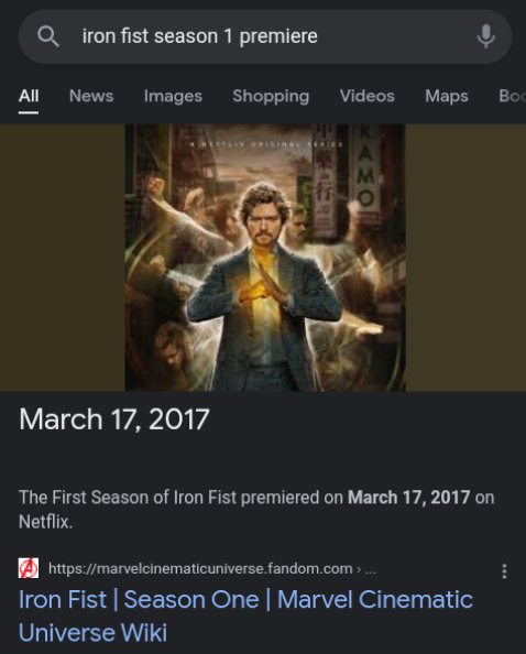 randsdefender's tweet photo. Today is the 5th anniversary of "Iron Fist, season 1".
If you see this, reply with the hashtags below & your favorite gif/photo(s) from the show!
#SaveIronFist ππ
#BringBackFinnJones πβ¨
#BringBackJessicaHenwick βοΈβ¨
@Marvel @MarvelStudios @Kevfeige
@Disney @disneyplus https://t.co/vefMepNOFM