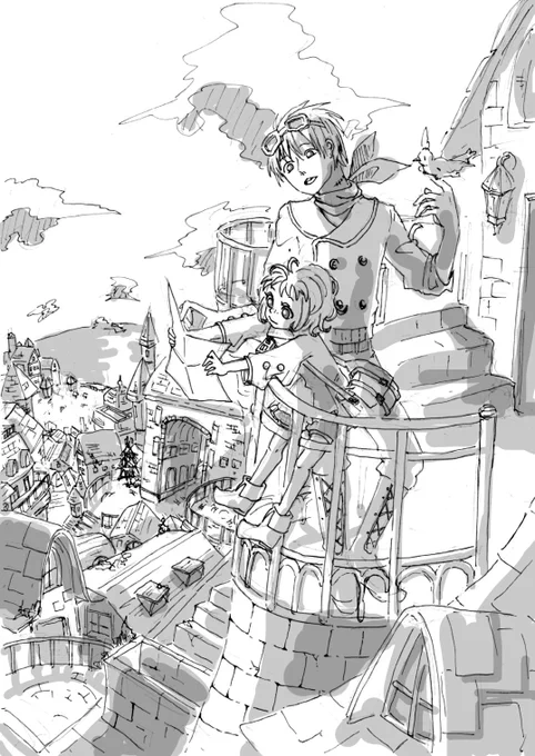 高校のときの資料漁ってて自分の色んな絵がでてきてうぉ……😨ってなった 