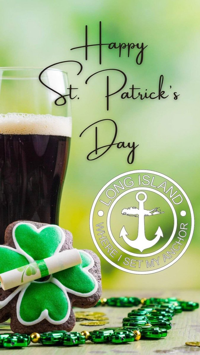 612SignWorks's tweet image. 𝙼𝚊𝚢 𝚢𝚘𝚞𝚛 𝚑𝚎𝚊𝚛𝚝 𝚊𝚕𝚠𝚊𝚢𝚜 𝚋𝚎 𝚏𝚞𝚕𝚕, 𝚊𝚗𝚍 𝚢𝚘𝚞𝚛 𝚐𝚕𝚊𝚜𝚜 𝚗𝚎𝚟𝚎𝚛 𝚎𝚖𝚙𝚝𝚢~

Cheers to our Long Island Family on this fun-loving day….wishing each of you blessings, and a beautiful day of celebrations together. ☘️ ⚓️