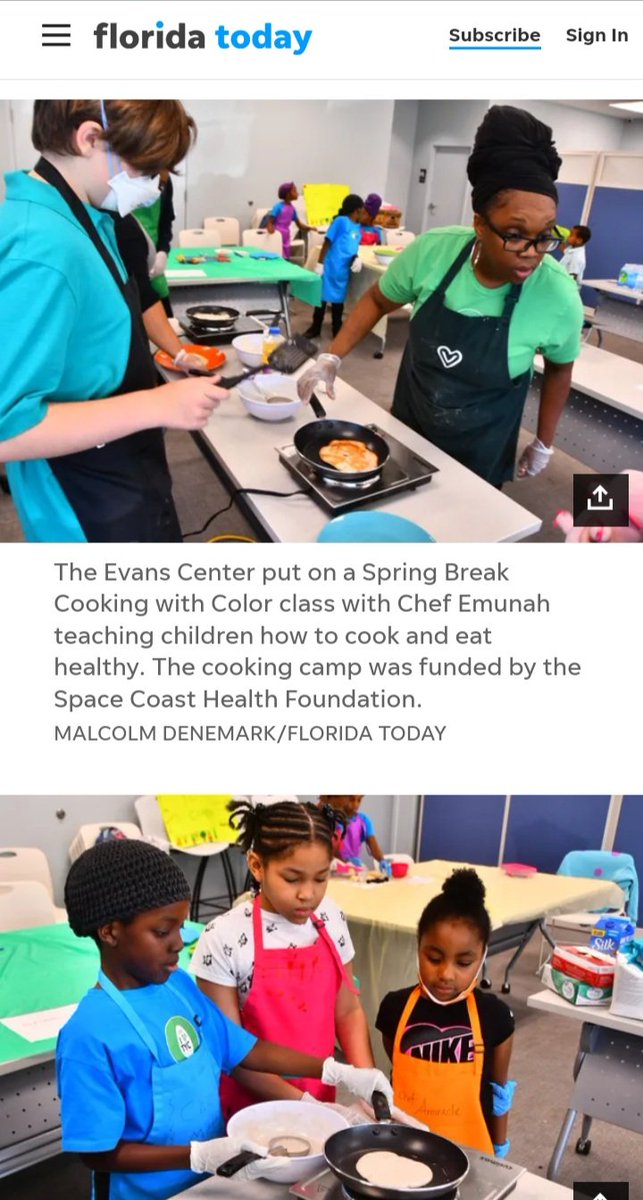 Soultherapy_09's tweet photo. Some of the shots from yesterday's breakfast featured by Florida Today . Cooking w/Color 🎨 https://t.co/5NlDSUsW5K