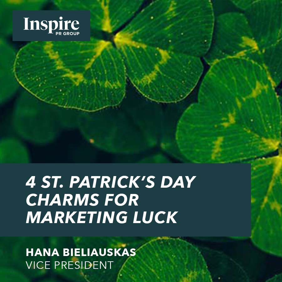 Happy #StPatricksDay! 🍀 Find luck at the end of the #marketing rainbow with these 4️⃣ tips from Inspire’s digital lead Hana Bieliauskas <a href="/hanab08/">Hana Bieliauskas</a>- including planning #communications campaigns that reach across the "isles" to be wide-reaching and inclusive. inspireprgroup.com/insights/st-pa…