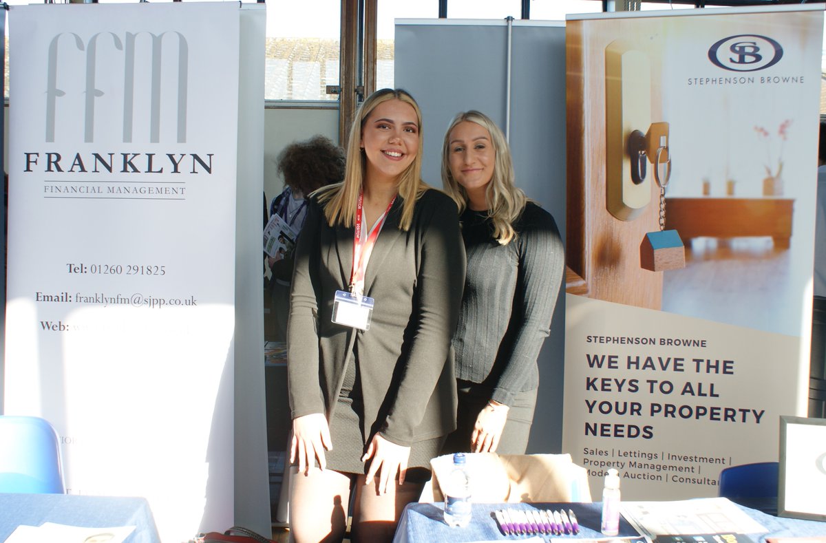 CongletonHS's tweet photo. Another fantastic Careers Fair at CHS today, made extra special by the many CHS Alumni joining us to share their own career path stories with current students, including Kayley @FranklynFM1, Ellie @SB_EstateAgents, Poppy @SportsCoachingG, Josh @BNYMellon and Joe @SA_BirdBellows https://t.co/njY8ZR74La
