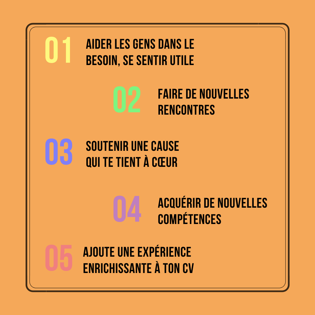 Vous souhaitez faire du bénévolat mais vous vous posez des questions sur le sujet ? 🤔
Voici quelques avantages qui peuvent vous pousser dans cette généreuse initiative ! 💞

Consultez le lien si vous êtes intéressé ! 🙃
tousbenevoles.org
#Bénévolat
