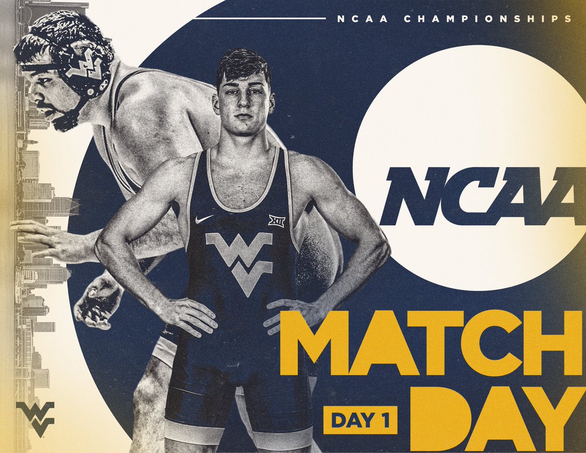 ⛰️COLLEGE WRESTLING'S MAIN EVENT⛰️

🤼‍♂️ NCAA Championships - Day 1
📍 Detroit, Mich.
🏟️ Little Caesars Arena
⏰ 12 p.m. ET
📺 ESPNU (Session I)
⏰ 7 p.m. ET 
📺 ESPN (Session II)
💻 ESPN.com
📊 Trackwrestling

👊 #HailWV
