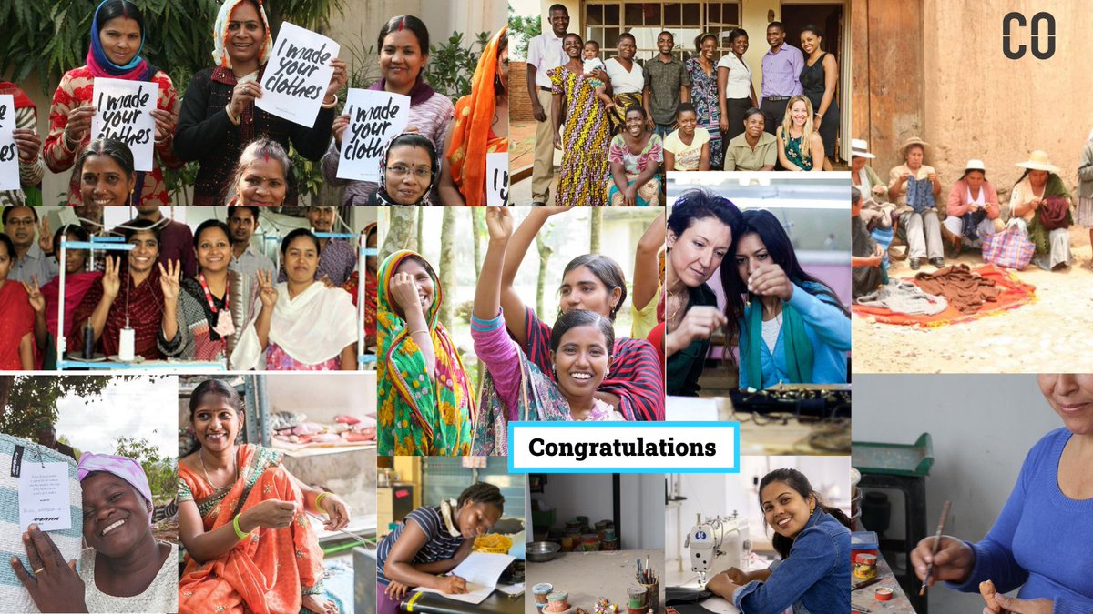 WFTO_FairTrade's tweet photo. 💜Let’s congratulate Mehera Shaw, Intercrafts, Global Mamas,Sasha Fair Trade, Artisan Hut, Base, CFM Market, Aha Bolivia, Mayamiko, Mifuko, SeeMe and Purnaa for winning the common objective leadership award 2022! 🌟A well deserved victory!#CommonObjective #LetsDoItFair https://t.co/U3vdoYVdxp