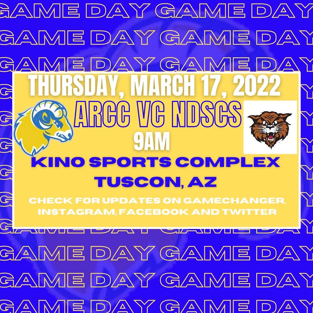 ARCCBaseball's tweet photo. finally GAME DAY here in Tucson for the Rams 🌵⚾️ 
GAME 1
🆚 NDSCS
⏰ 9am MST
📍Kino Sports Complex

GAME 2 
🆚 DCB
⏰ 12pm MST
📍 Kino Sports Complex

 Tune in on facebook live or keep up on all social medias, or download GameChanger!

Lets Go Rams 👏
#ARCCBASEBALL https://t.co/L8R22MExEW